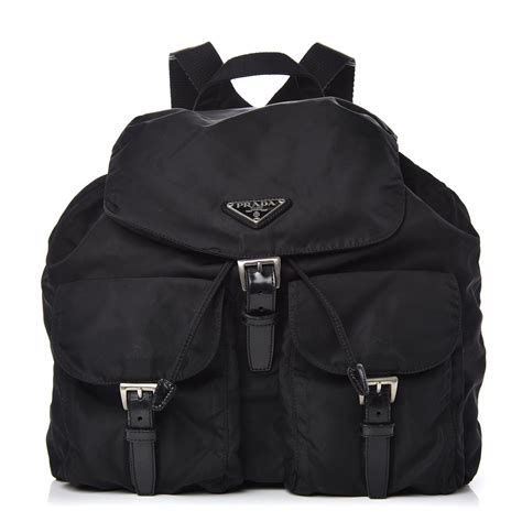 prada black technical backpack|prada nylon backpack medium.